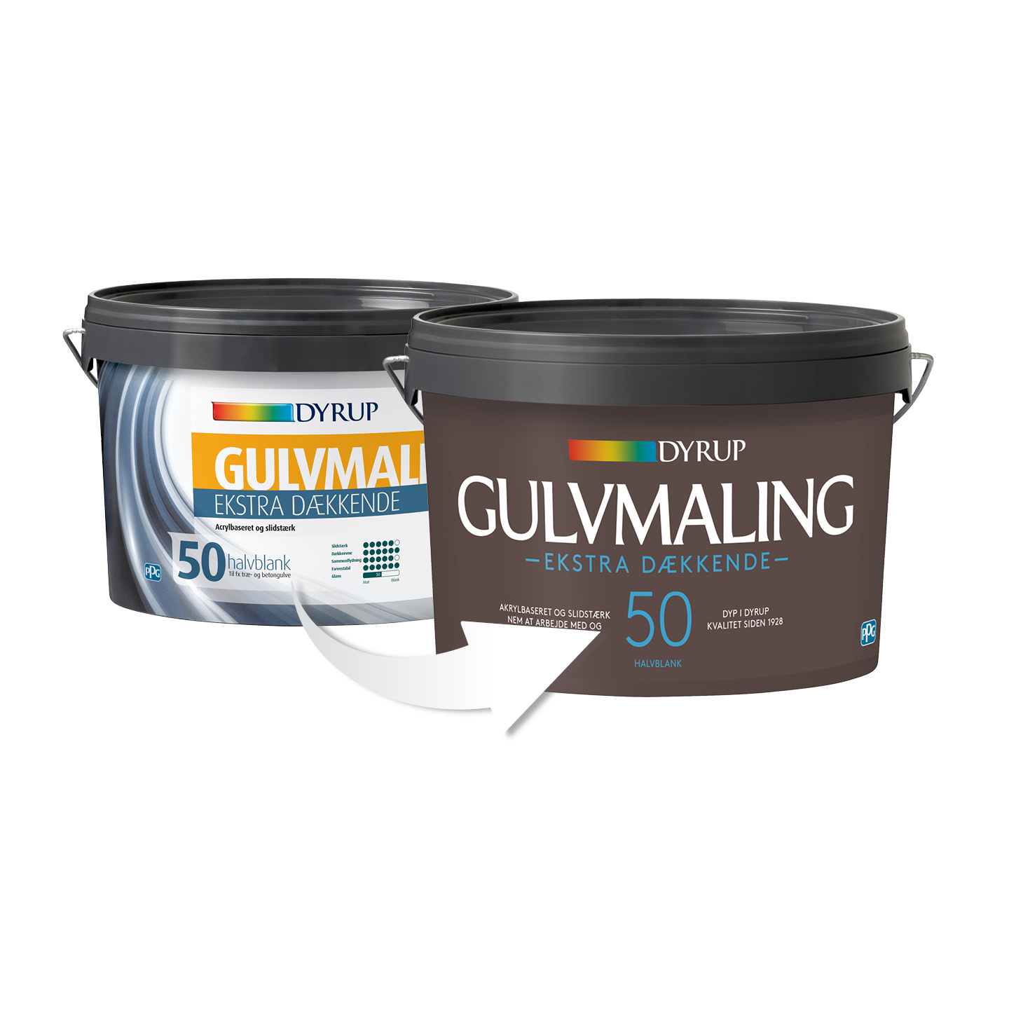 Dyrup Gulvmaling Ekstra Dækkende Vand 50